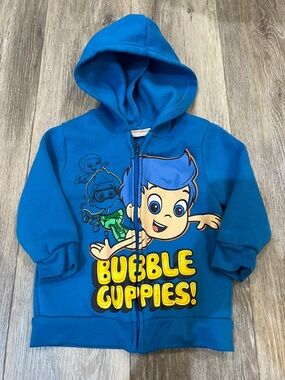 Nickelodeon Bubble Guppies Blue Zip Hoodie 2T